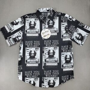 Cakeworthy Harry Potter Shirt Mens L Black Sirius Black Azkaban AOP NEW